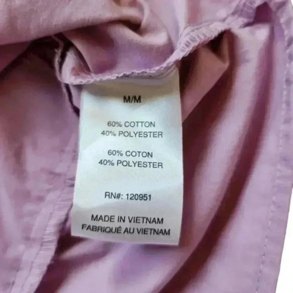 WILD Skye Woven Ruffle Dress  Lilac Purple Cotton Poplin Women's size Medium - Picture 9 of 13